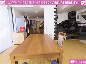 VR porno - gorgeous nubile housekeeper shag for money